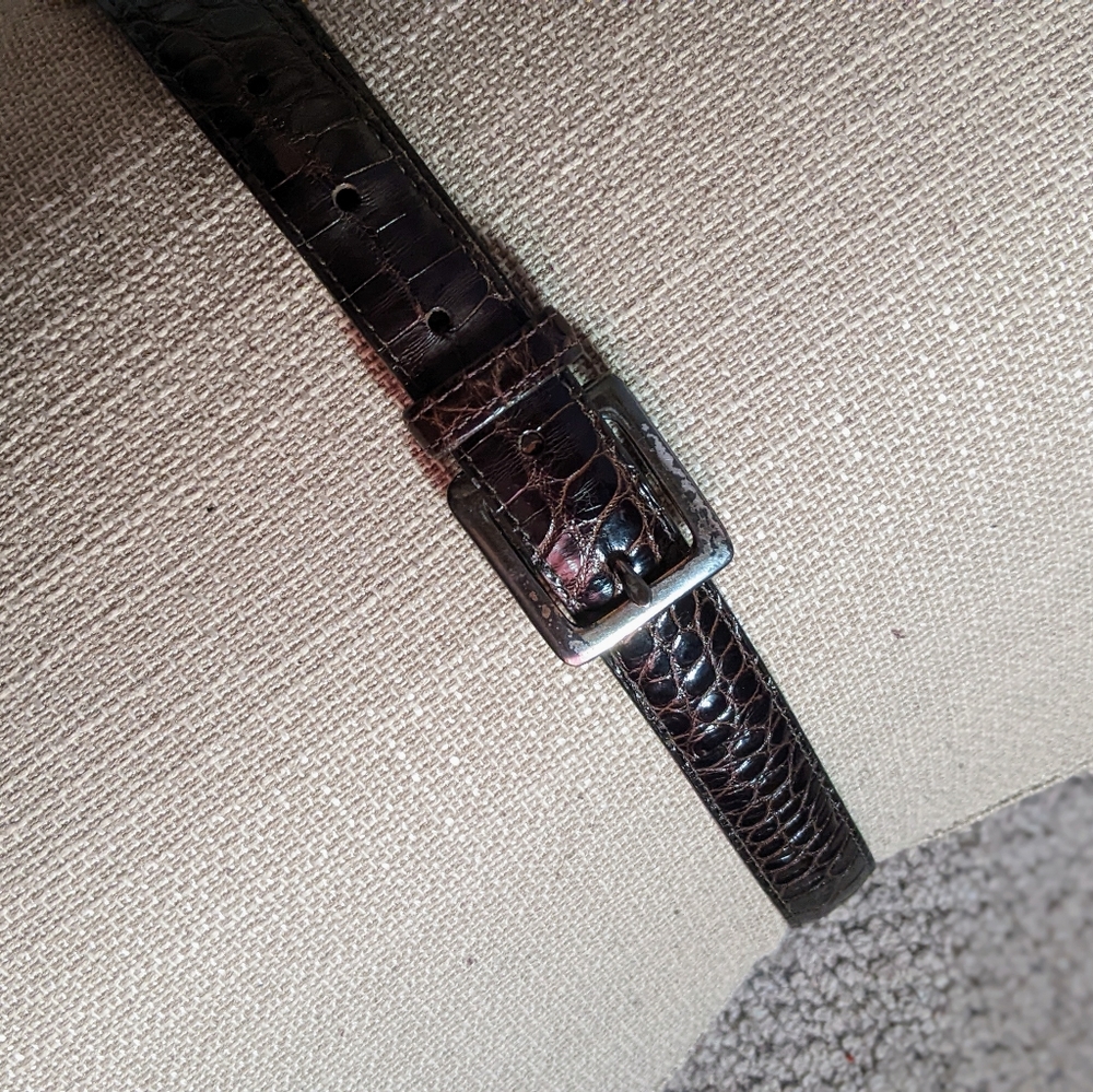 Coach genuine alligator belt - size small 30"